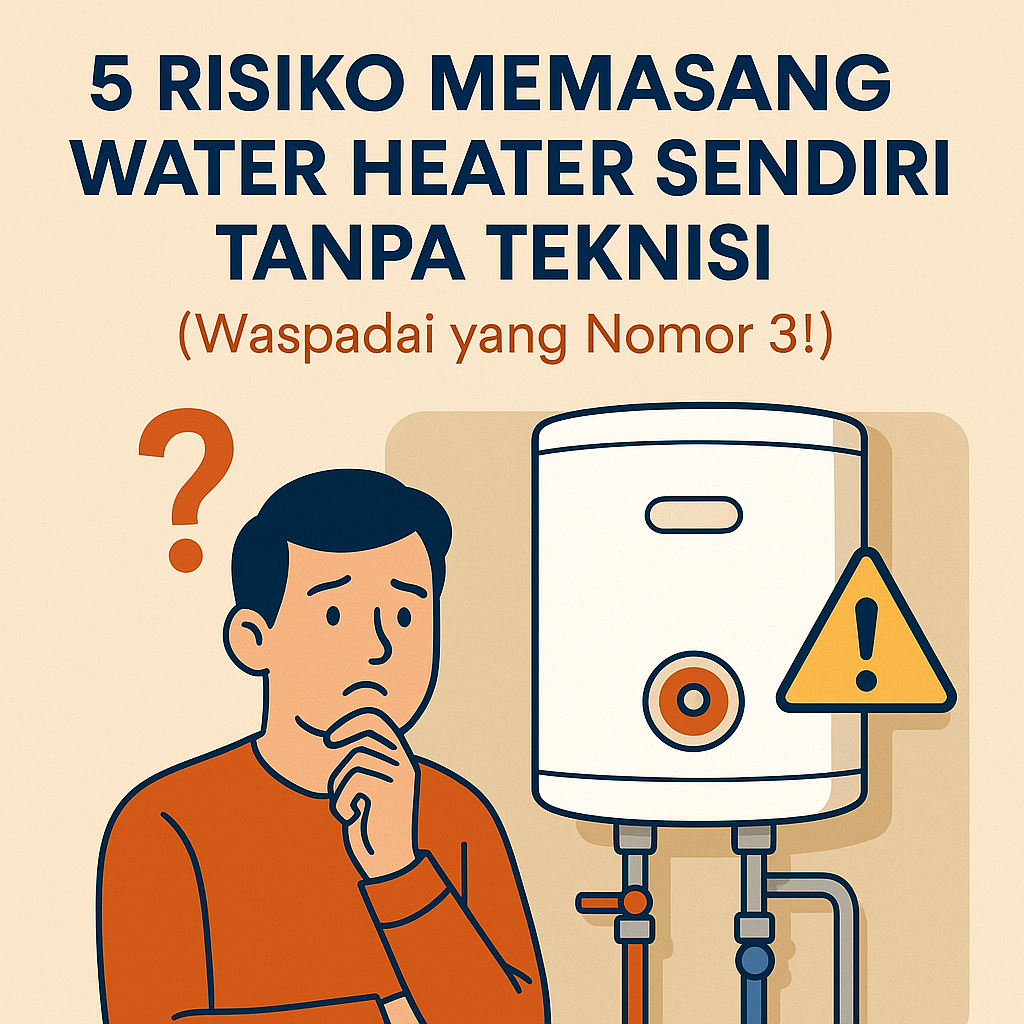 5 Risiko Memasang Water Heater Sendiri Tanpa Teknisi (Waspadai yang Nomor 3!)